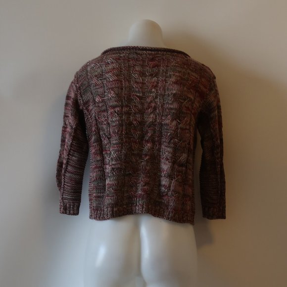 COTTON BY AUTUMN CASHMERE CABLE KNIT SWEATER XS * - Picture 7 of 8